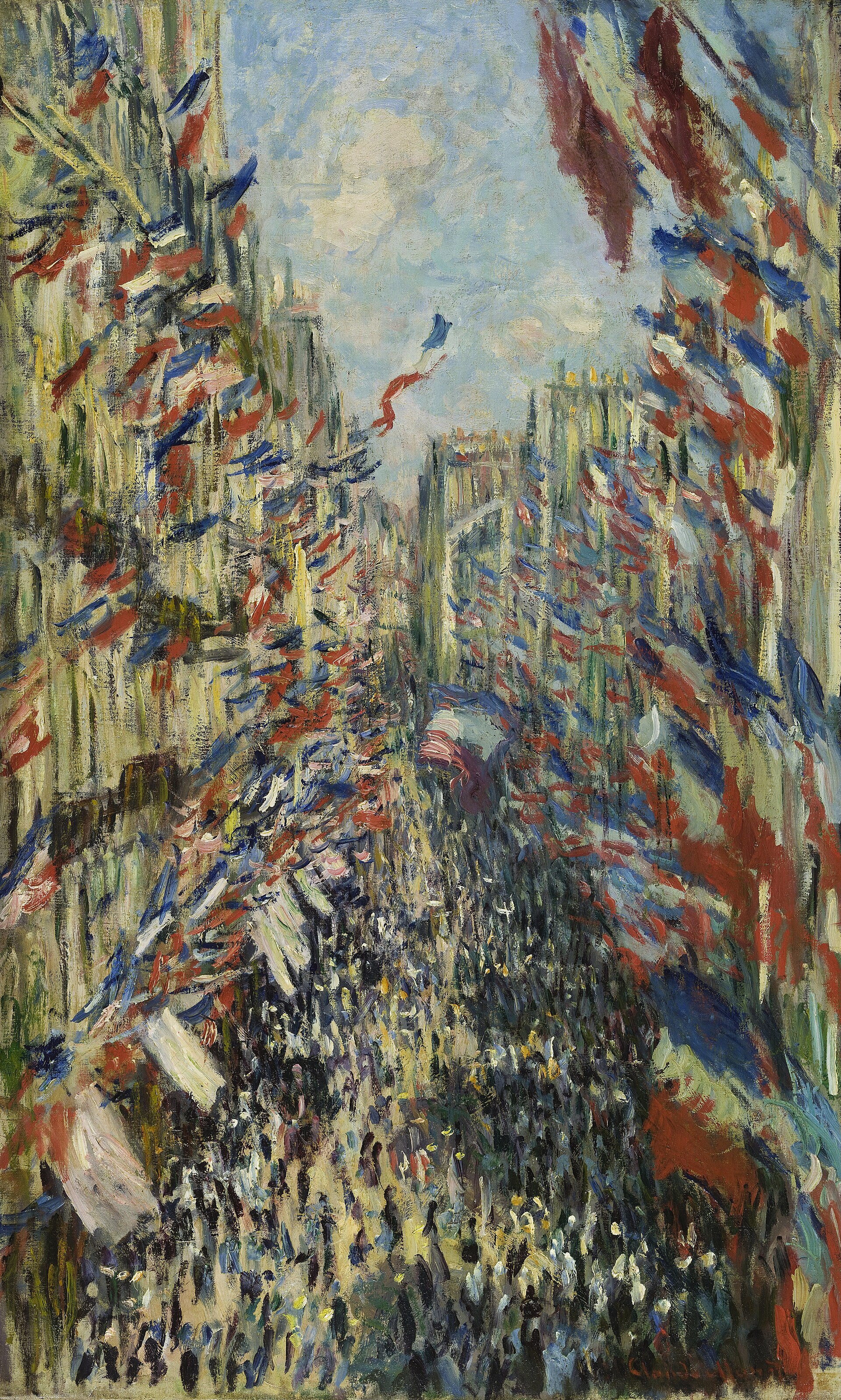 Claude Monet, La Rue Montorgueil à Paris, fête du 30 juin 1878